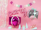 Fóliový balónek PARTY růžová 80 cm (1 ks)