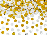 Vystřelovací konfety 40 cm (1 ks) - stříbrná/zlatá