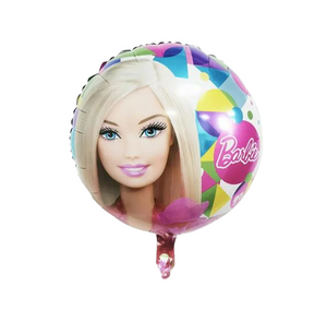 Balónek fóliový kulatý Barbie Girl (1 ks)