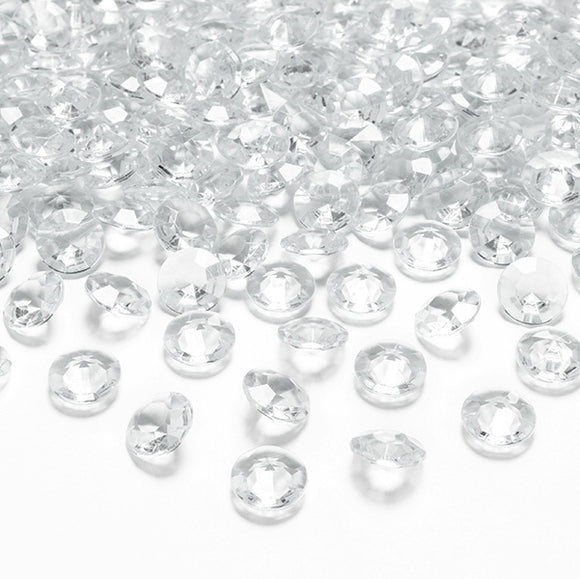 Konfetky diamantové transparentní 100 ks