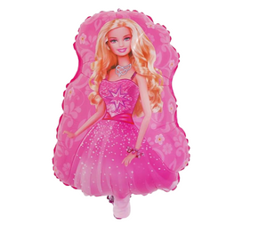 Balónek fóliový postava Barbie (1 ks)