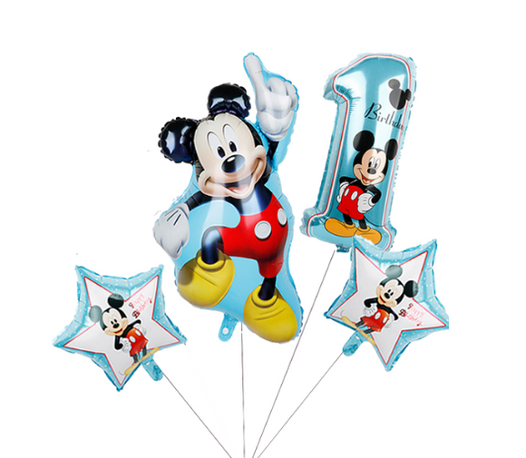 Set fóliových balónků Mickey Mouse (4 ks)