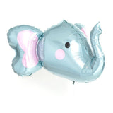 Balónek fóliový Hlava slona 3D (1ks) - stříbrná