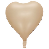 Balónek fóliový Srdce (1 ks) - karamelová