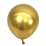 Jednobarevný set metalických balónků zlatý (5ks)