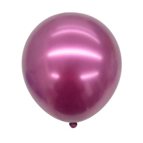 Jednobarevný set metalických balónků rose red (5ks)