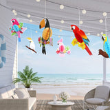 Papírová dekorace papoušci tropico (3 ks)
