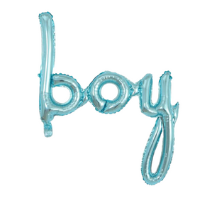 Fóliový balónek BOY modrá 98 cm (1 ks)