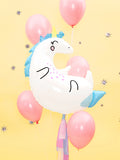Balónek fóliový unicorn jednorožec (1ks)