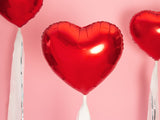 Balónek fóliový Srdce (1 ks) - červená