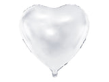 Balónek fóliový Srdce (1 ks) - bílá