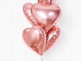 Balónek fóliový Srdce (1 ks) - rose gold