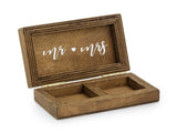 Dřevěná krabička na prstýnky (1ks)