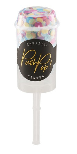 Push pop vystřelovací konfety (1 ks) - mix