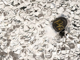 Push pop vystřelovací konfety (1 ks) - stříbrná