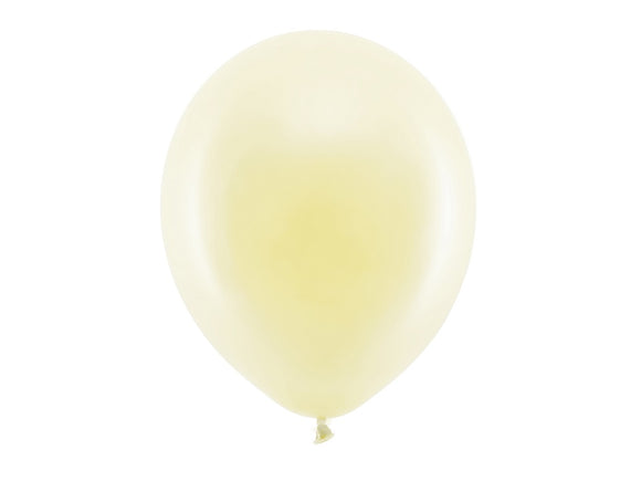 Jednobarevný set balónků krémový (5ks)