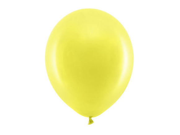 Jednobarevný set balónků žlutý (5ks)