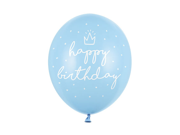 Balónkový set Happy Birthday (5 ks) - modrá