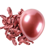 Jednobarevný set metalických balónků červený (5ks)