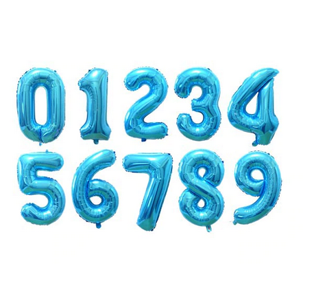 Balón fóliové číslo 