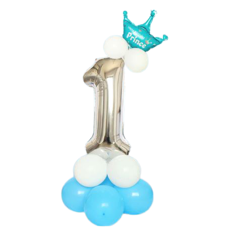 Sada balónků 1. narozeniny (15 ks) - modrá