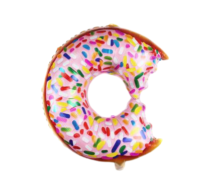 Balónek fóliový nakousnutý Donut (1 ks)