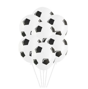 Latexový balónek s potiskem fotbalového míče (10 ks)