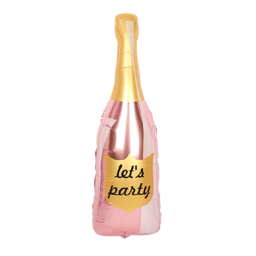 Balónek fóliový šampaňské Let's Party (1 ks)
