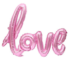Fóliový balónek LOVE růžová 73 cm (1 ks)