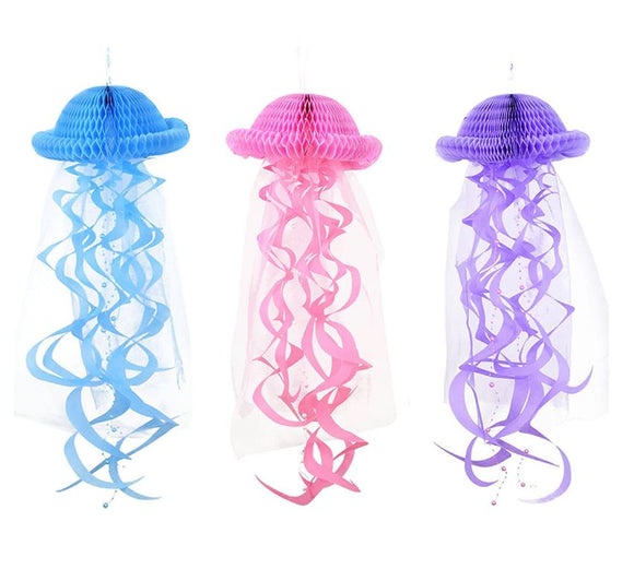 Set papírových medúz na zavěšení (3 ks)